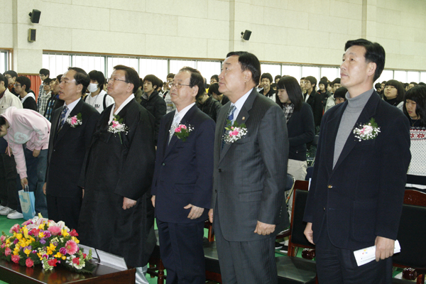 구현고등학교 입학식 참석