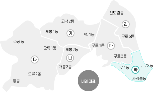 구로구의회 바 선거구